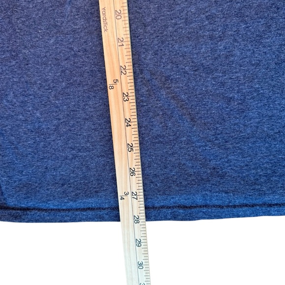 Fruit of the Loom Blue Yeehaw Staff MEDIUM T-Shirt western graphic tee cowboy - Picture 4 of 6